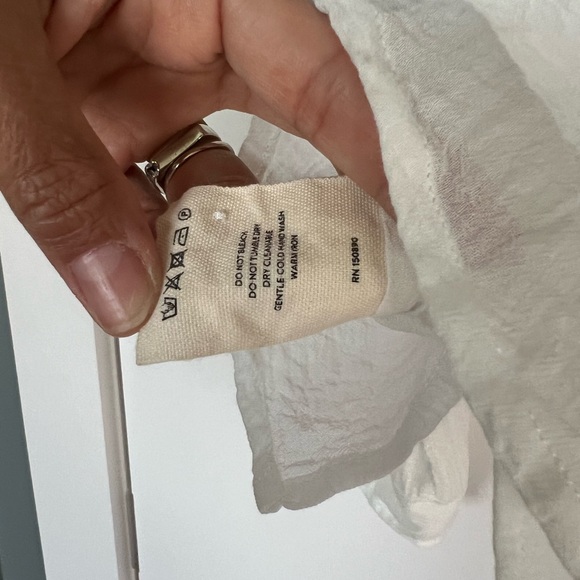 Spell and the Gypsy white bottom down shirt S - Picture 10 of 11